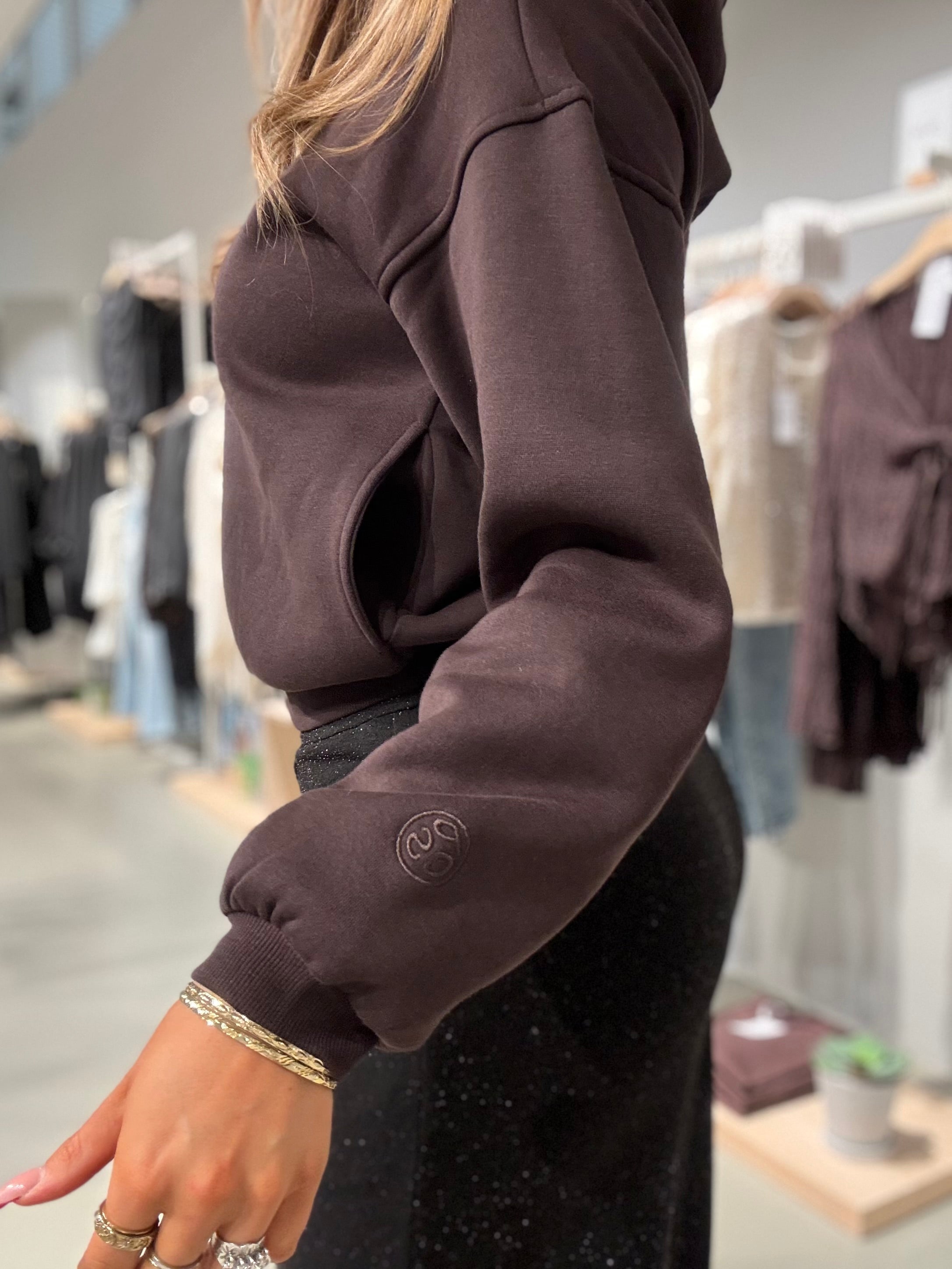 PCVALENTINA Sweatshirt - Ganache